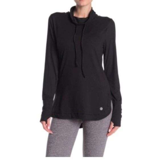 X by Gottex Black Funnel Neck Pullover Jacket - Picture 1 of 8